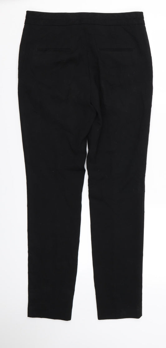 NEXT Womens Black Trousers Size 8 L27 in