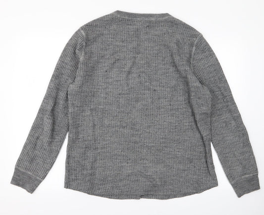 H&M Mens Grey Pullover Jumper Size L