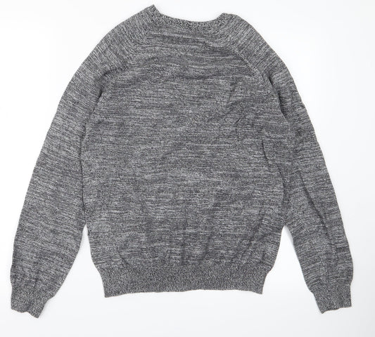 TU Mens Grey Knit Pullover Jumper Size S