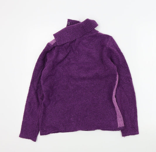 BM Womens Purple Pullover Jumper Size S