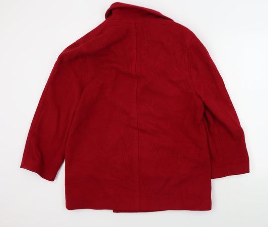 st miichael Womens Red Jacket Size 14