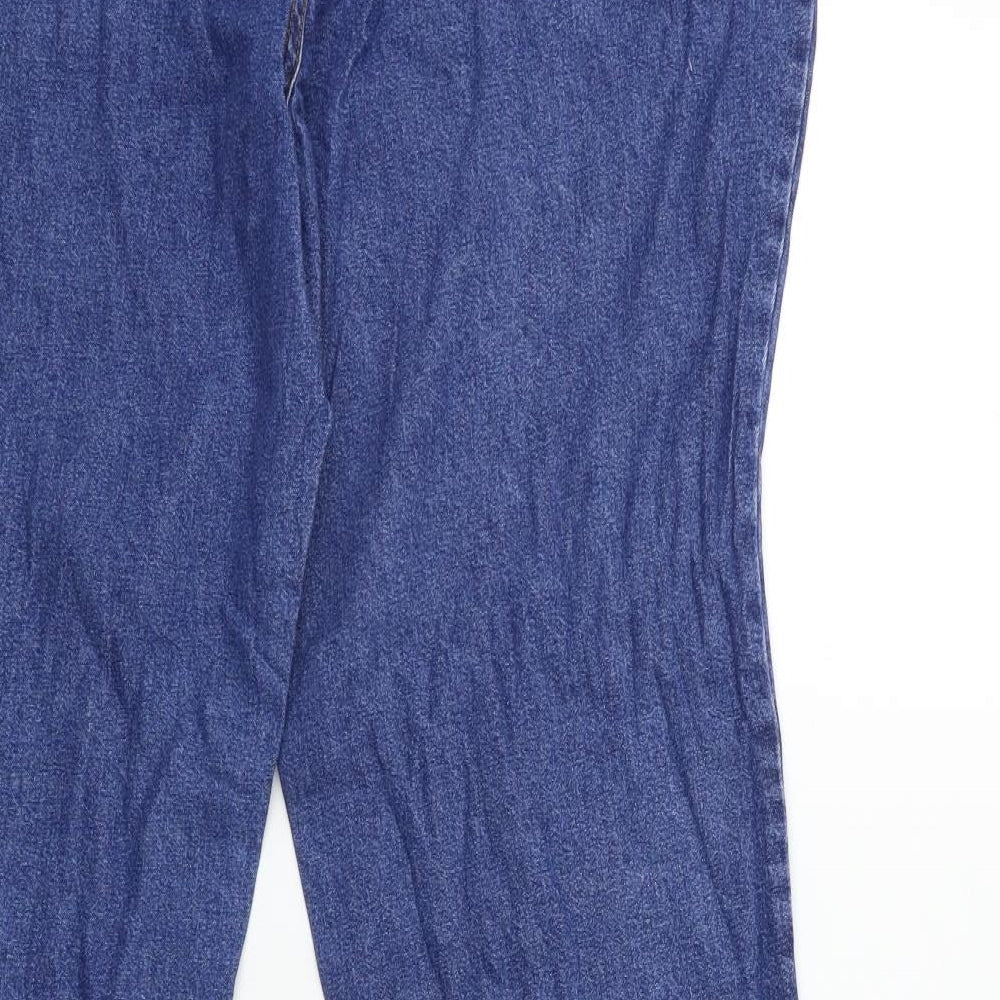 Preworn Womens Blue Denim Snow Pants Trousers Size 18 L31 in