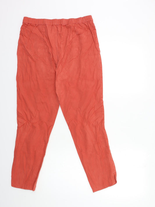 isac mizara live Womens Red Denim Skinny Jeans Size 16 L26 in
