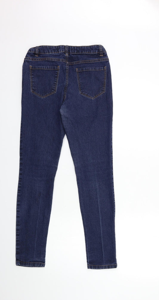 New Look Womens Blue Denim Skinny Jeans Size 10 L28 in