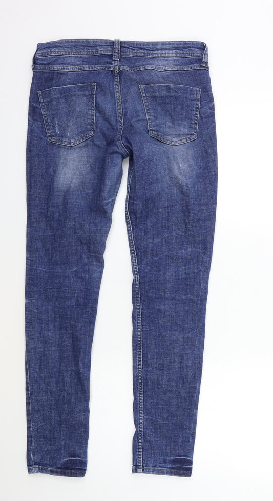 Marks and Spencer Womens Blue Denim Skinny Jeans Size 30 in L29 in