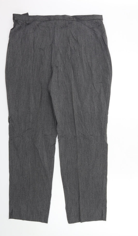 Marks and Spencer Womens Grey Trousers Size 18 L27 in