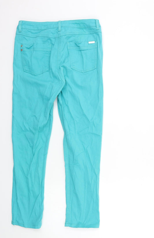 CC Womens Green Denim Skinny Jeans Size 10 L26 in