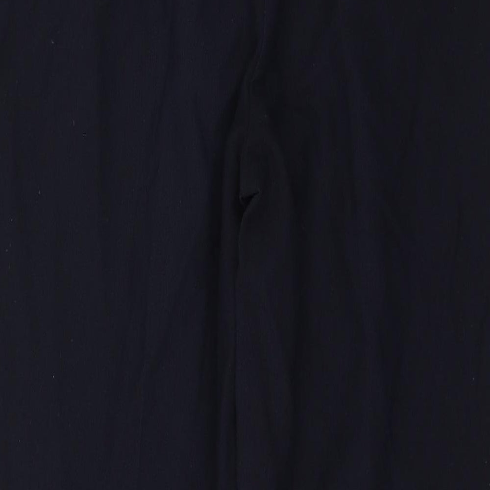 Marks and Spencer Womens Blue Trousers Size 10 L25 in - short Leg