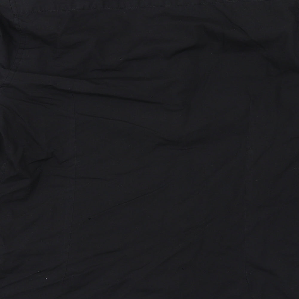 B&W Mens Black Button-Up Size 16