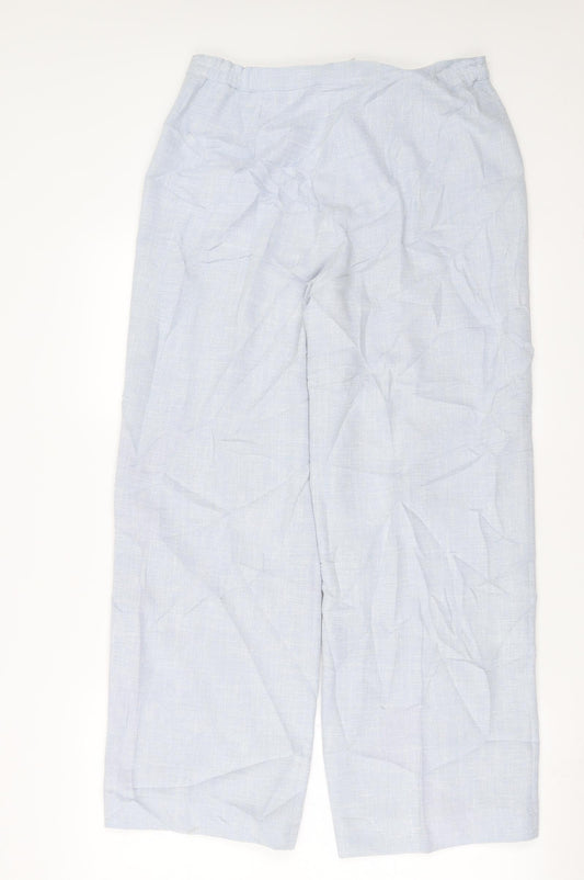Libra Womens Blue Trousers Size 14 L28 in