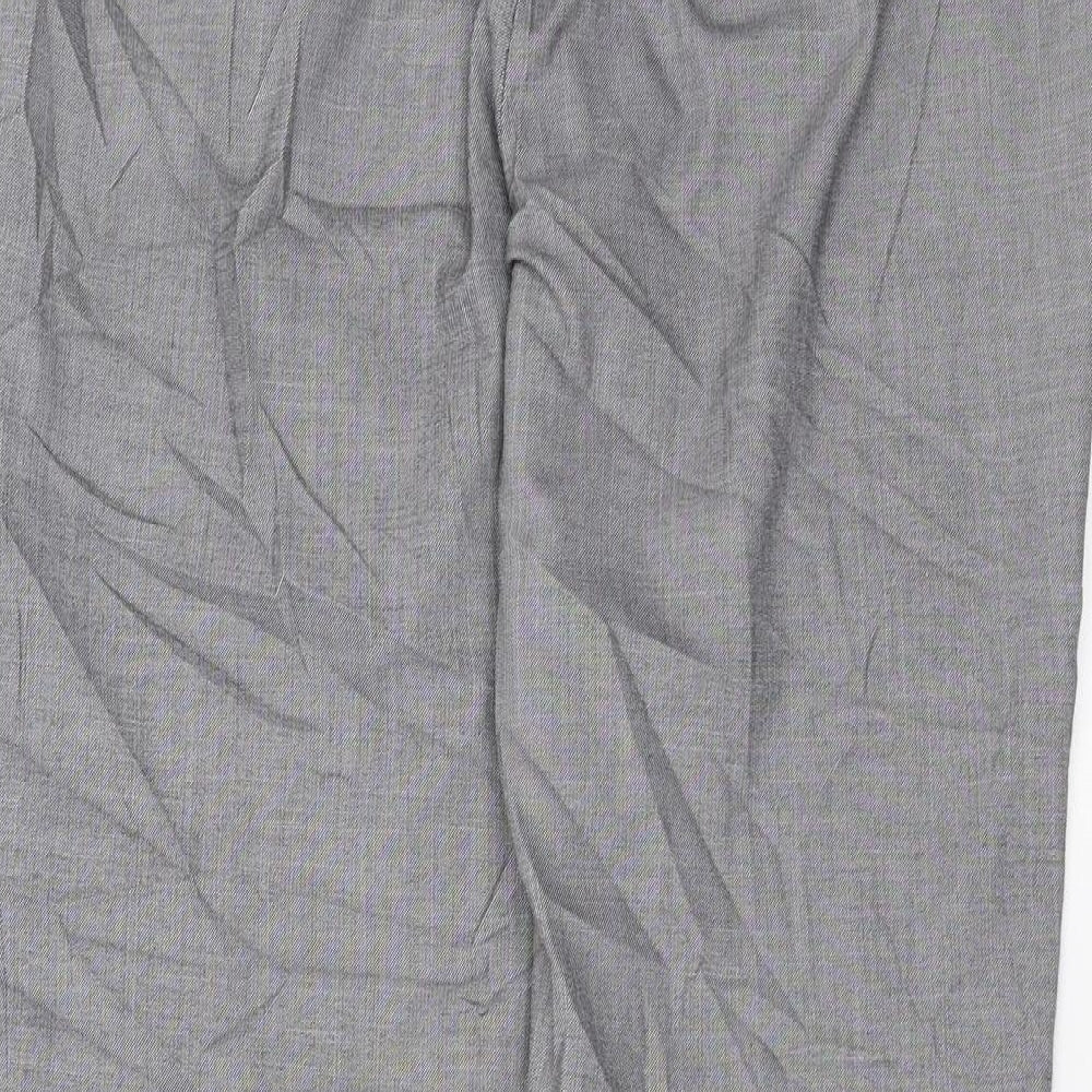 Papaya Womens Grey Trousers Size 10 L26 in