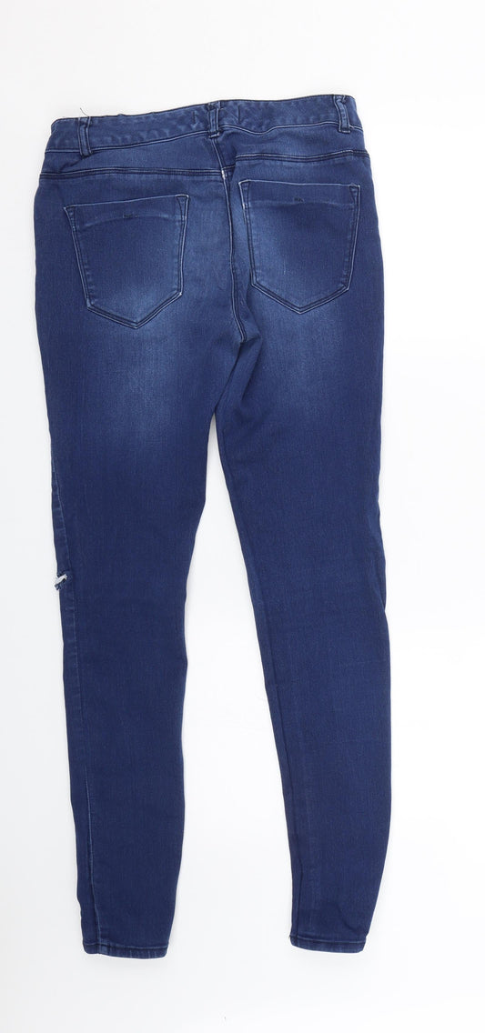 South Womens Blue Denim Skinny Jeans Size 10 L27.5 in