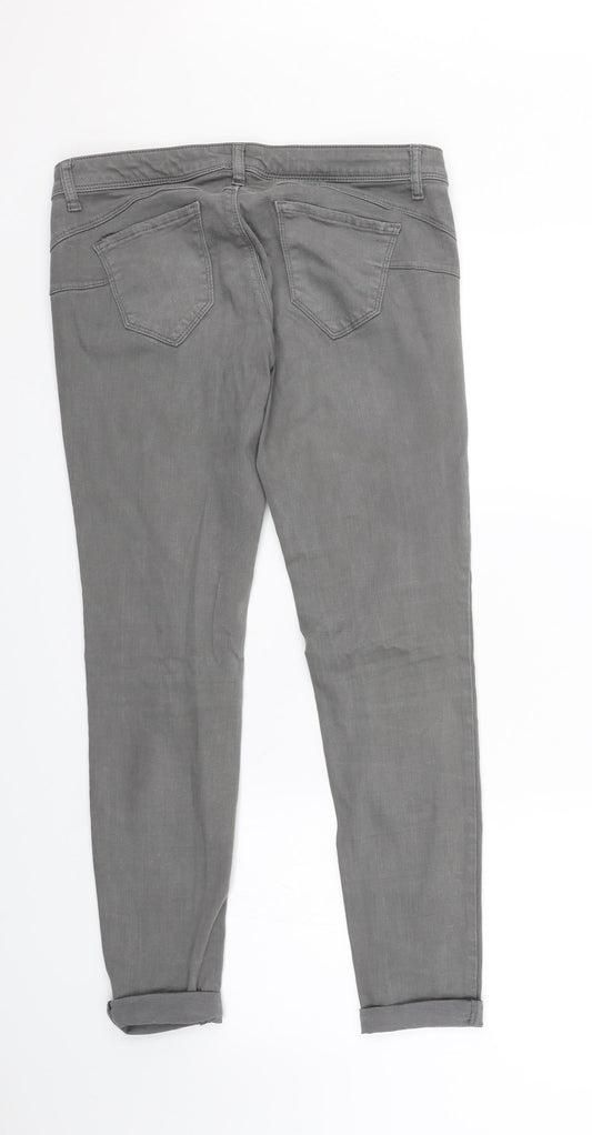 United Colors of Benetton Womens Grey Denim Skinny Jeans Size 31 L25 in