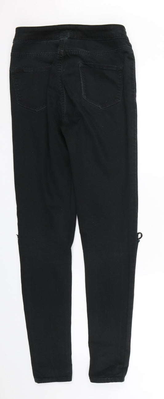 New Look Womens Black Denim Skinny Jeans Size 10 L27.5 in
