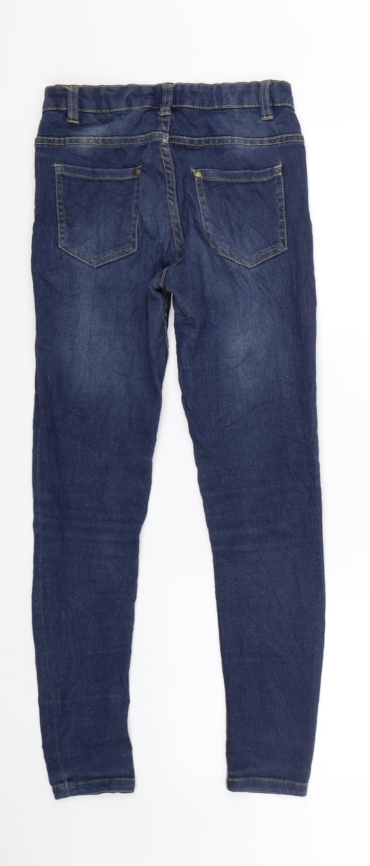 Girls 152 Girls Blue Denim Skinny Jeans Size 9-10 Years