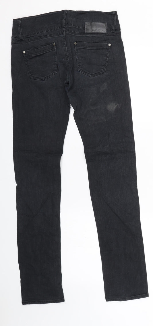 Tally Weiji Womens Black Denim Skinny Jeans Size 8 L29 in