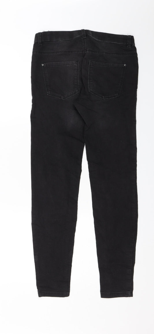 Pull&Bear Womens Black Denim Skinny Jeans Size 8 L27 in