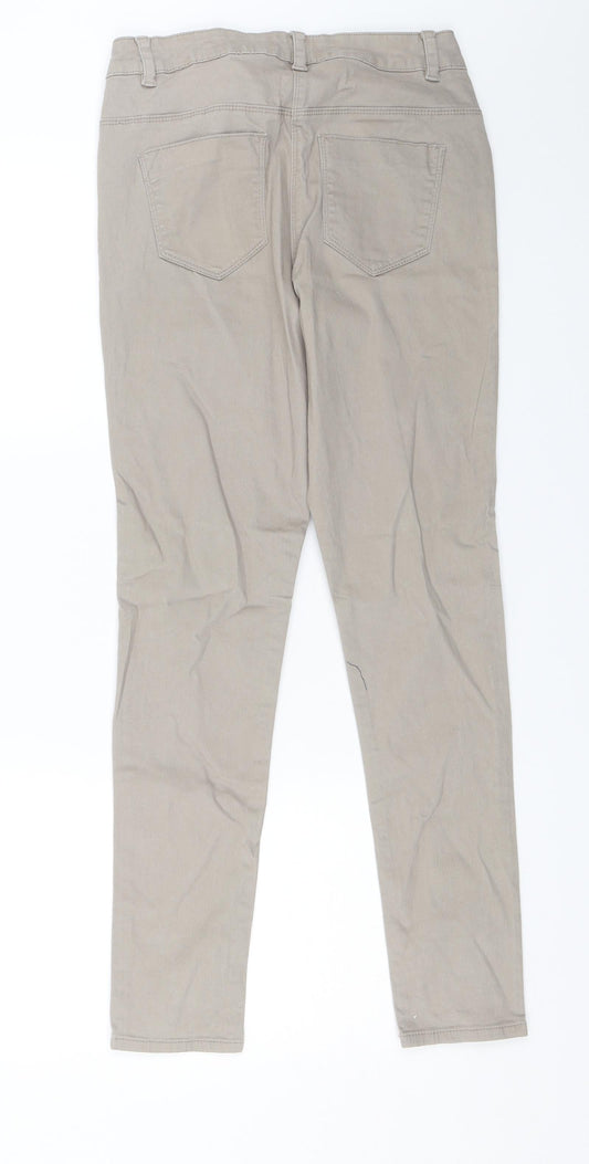 George Womens Brown Denim Straight Jeans Size 10 L27.5 in