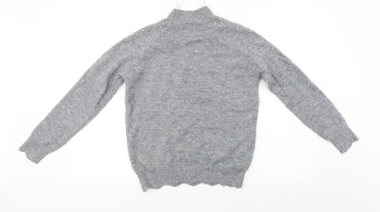Papaya Womens Grey Pullover Jumper Size S