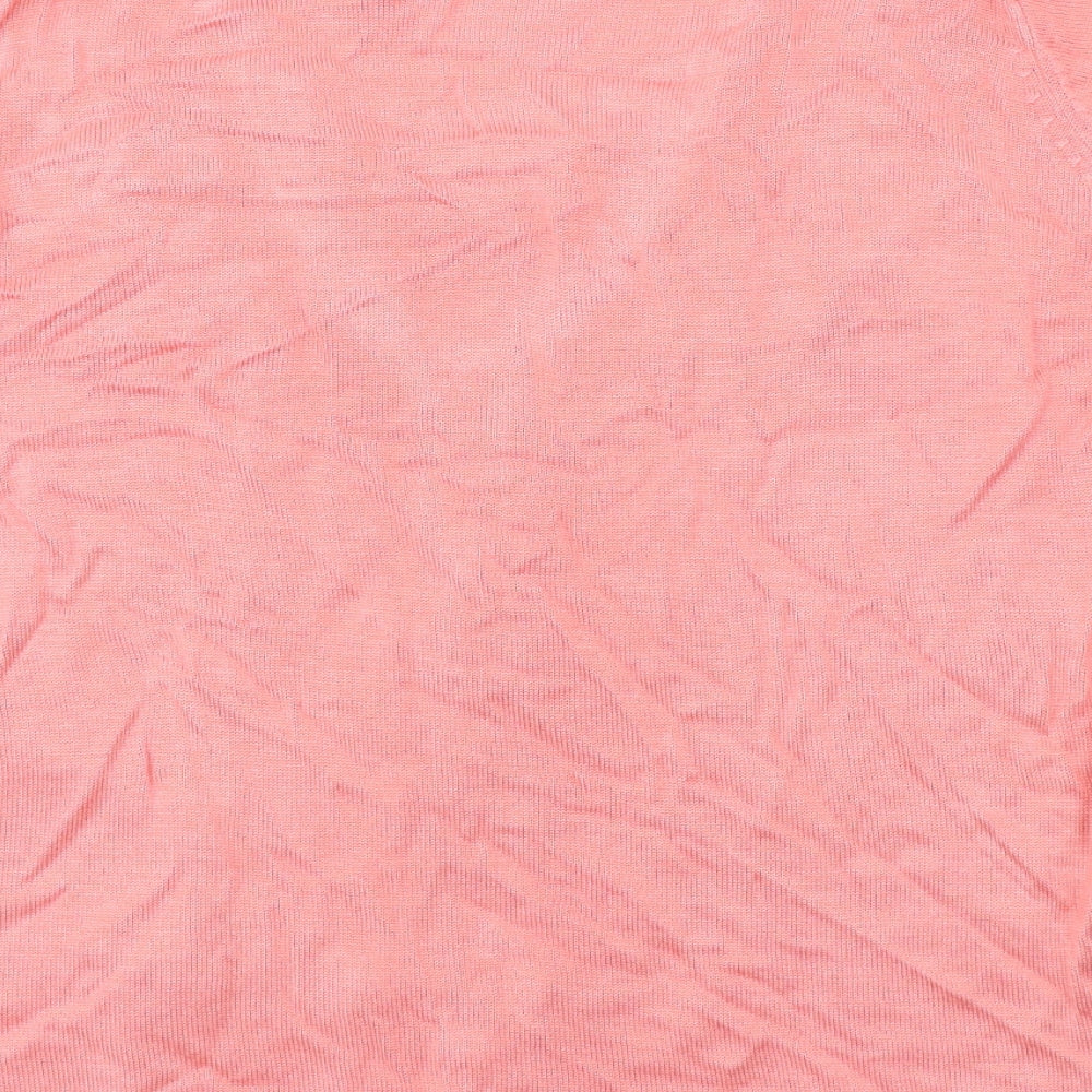 BM Womens Pink Cardigan Jumper Size M