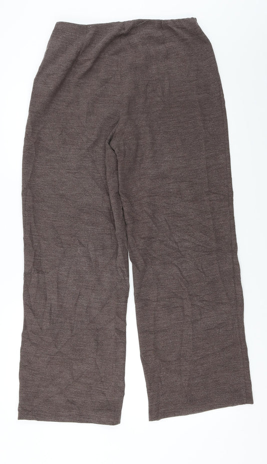Marks and Spencer Womens Brown Trousers Size 14 L27 in