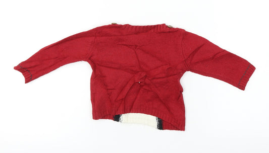 NEXT Boys Red Pullover Jumper Size 9-12 Months