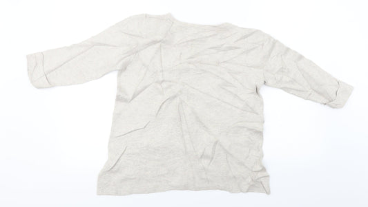Marks and Spencer Womens Beige Pullover Jumper Size 10