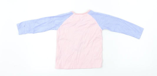 Primark Girls Blue Basic T-Shirt Size 3-4 Years - DISNEY