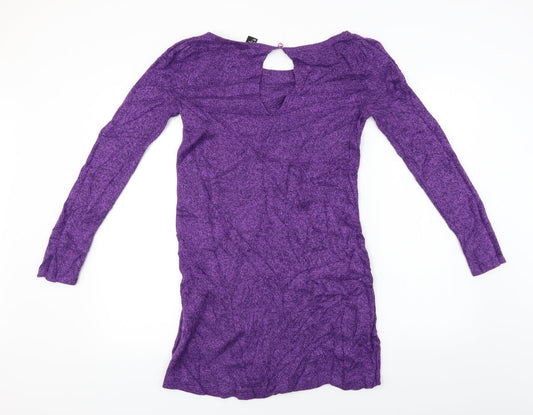 H&M Womens Purple A-Line Size M