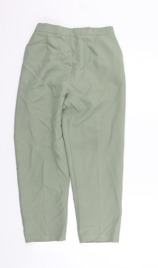 Preworn Womens Green Trousers Size 12 L25 in