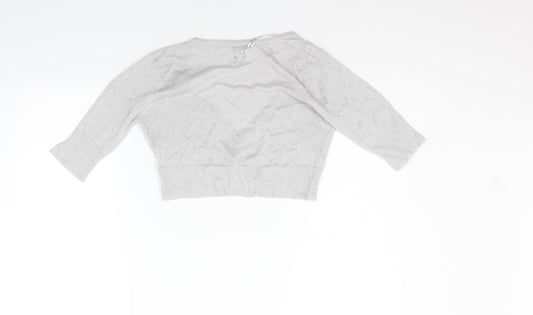 New Look Womens Grey Cardigan Jumper Size L