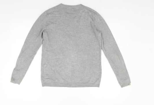 Zara Womens Grey Pullover Jumper Size M
