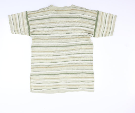 BHS Womens Yellow Striped Pullover Jumper Size 14