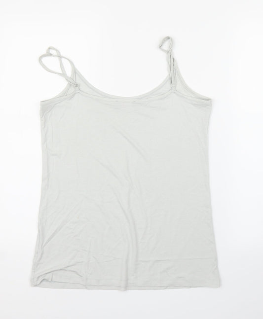 M&S Womens Silver Camisole Blouse Size 12