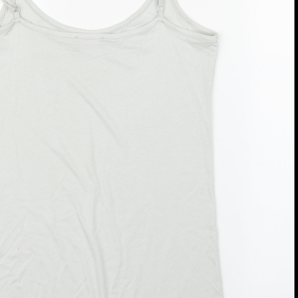 M&S Womens Silver Camisole Blouse Size 12