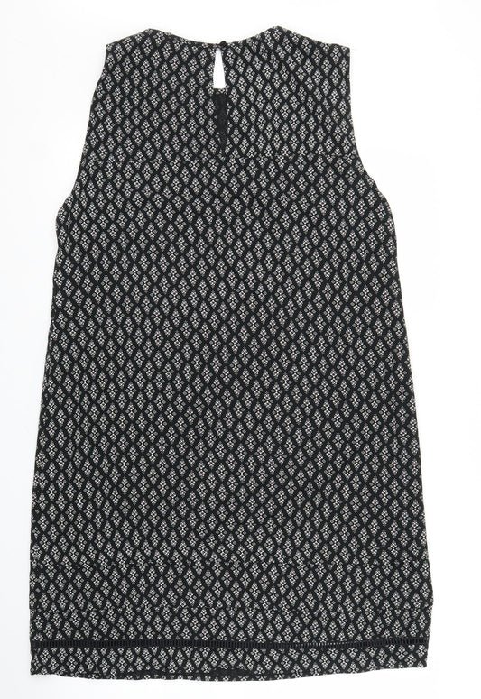 NEXT Womens Black Argyle/Diamond Shift Size 12