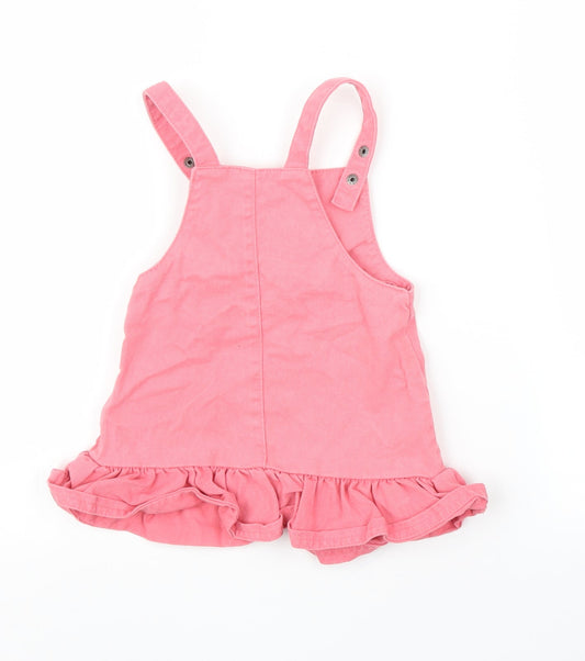 Fred & Flo Girls Pink Denim A-Line Size 9-12 Months