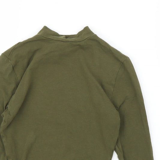 New Look Girls Green Cropped T-Shirt Size 9 Years