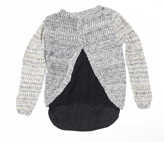 Anny & Will Womens Grey Pullover Jumper Size S
