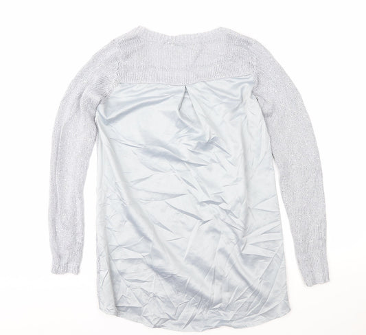Oasis Womens Grey Pullover Jumper Size XS