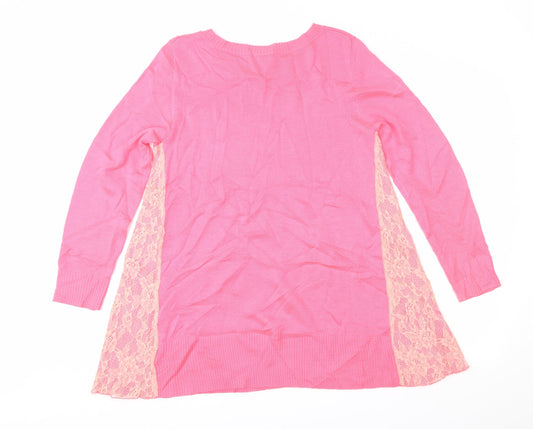 Joanna Hope Womens Pink Pullover Jumper Size 12