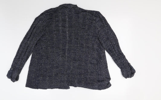Marks and Spencer Womens Blue Cardigan Jumper Size 10