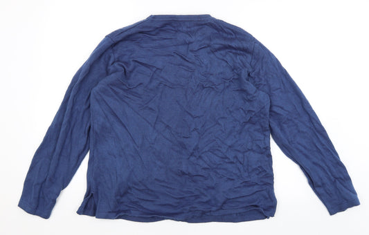 Dil Womens Blue Cardigan Jumper Size XL