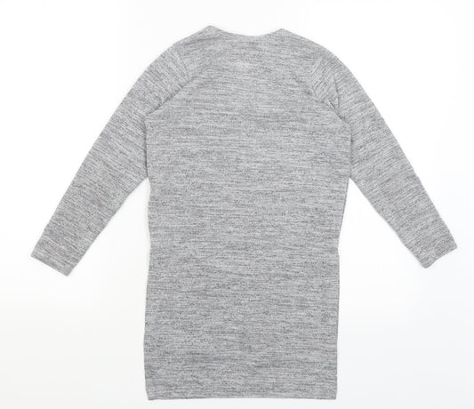 TU Girls Grey Wrap Jumper Size 8 Years