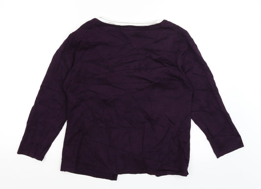 Roman Womens Purple Cape Jumper Size M