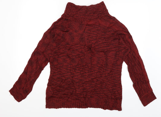 Pink Woman Womens Red Pullover Jumper Size M