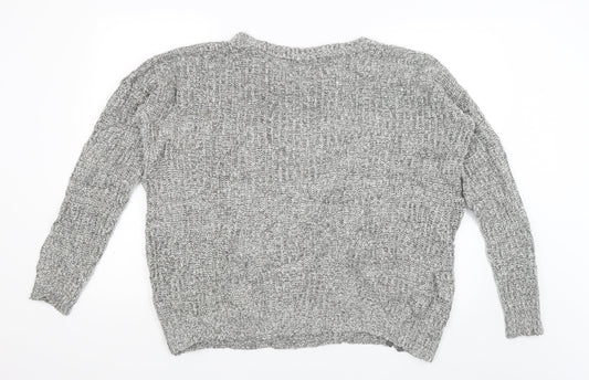 Papaya Mens Grey Pullover Jumper Size L