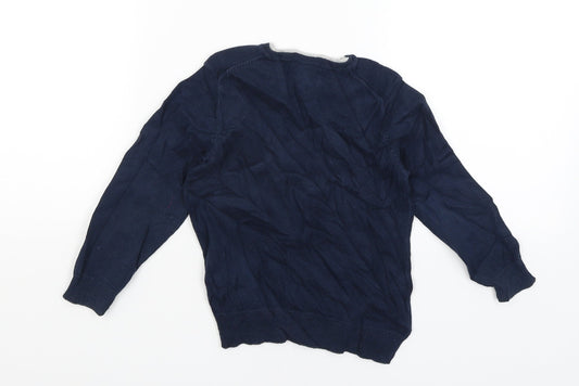 Zara Boys Blue Pullover Jumper Size 3-4 Years