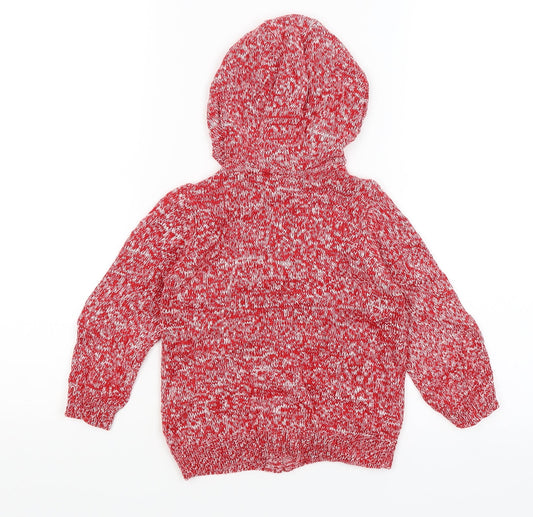 Mothercare Baby Red Full Zip Jumper Size 18-24 Months