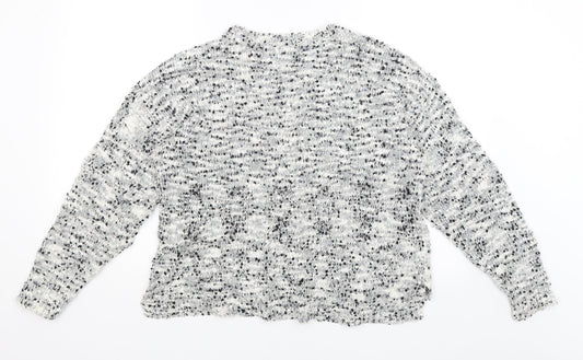 New Look Womens White Pullover Jumper Size 14